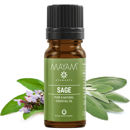 Aceite esencial de salvia (M - 1157), 10 ml, Mayam