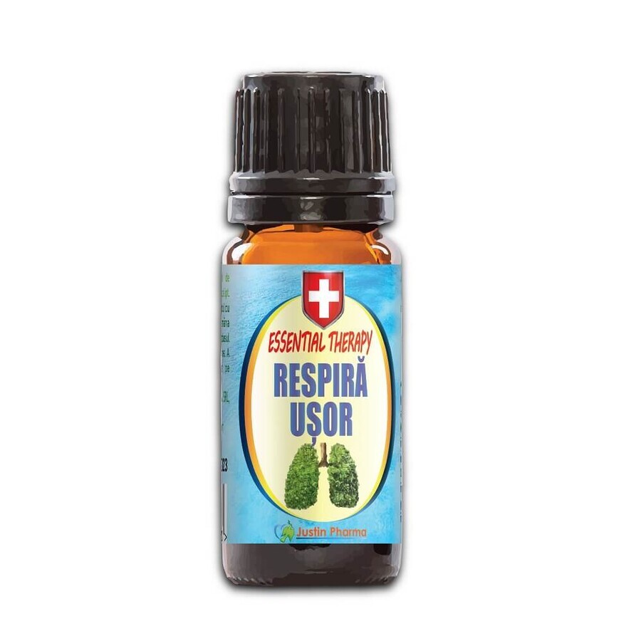 Aceite esencial terapéutico Breathe easy, 10 ml, Justin Pharma