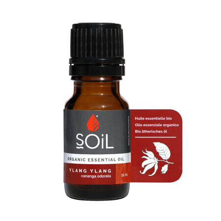 Aceite esencial puro de Ylang Ylang 100% orgánico, 10 ml, SOiL