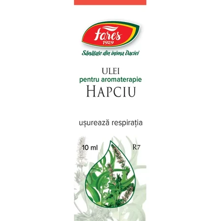 Hapciu olio aromaterapico per facilitare la respirazione, R7, 10 ml, Fares