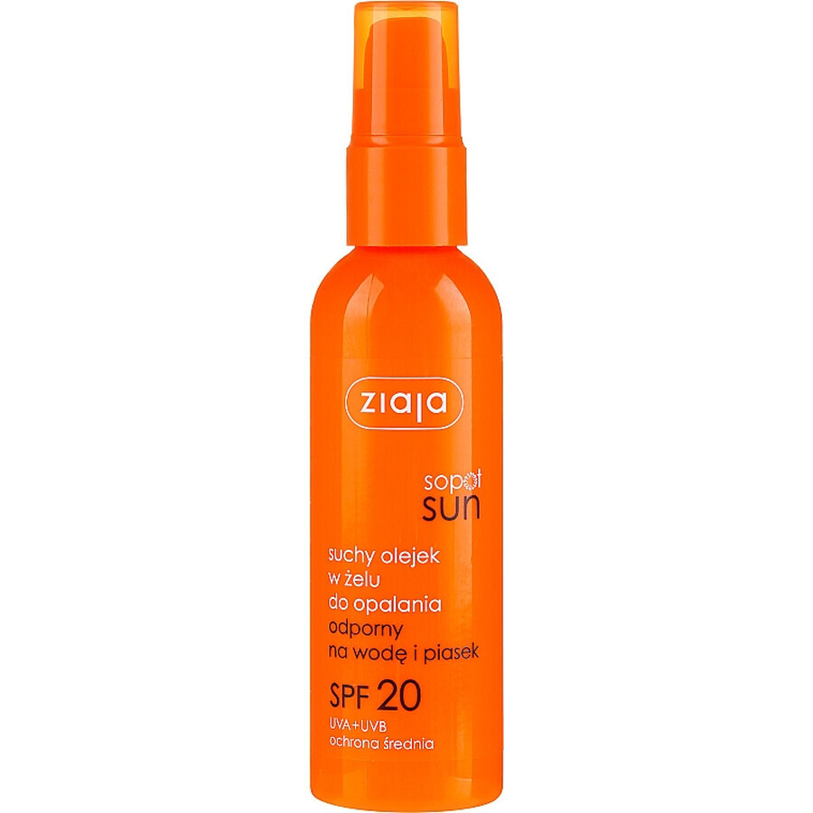 Gelformule met droge olie en SPF 20, 90 ml, Ziaja Sun