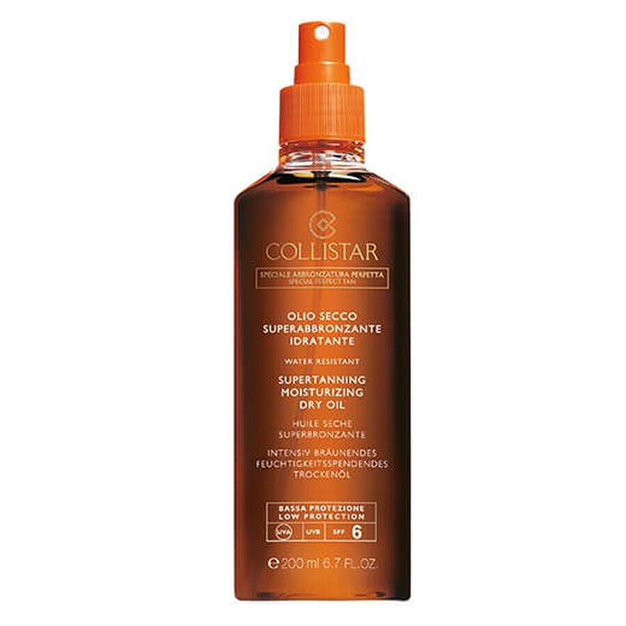 Aceite seco para un bronceado intenso SPF 6 (K26034), 200 ml, Collistar