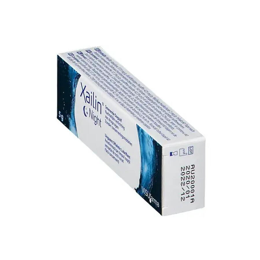 Xailin Night Ophthalmic Lubricating Ointment, 5 g,Visufarma