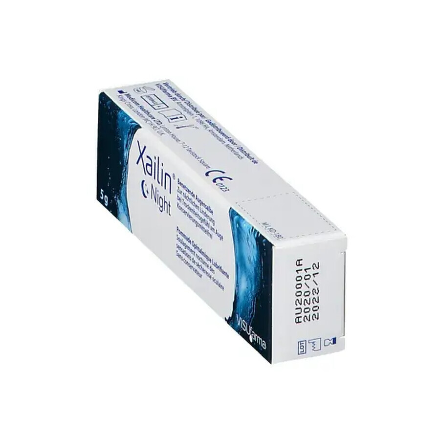 Xailin Night Ophthalmic Lubricating Ointment, 5 g,Visufarma