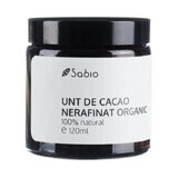 Organic unrefined cocoa butter, 120 ml, Sabio