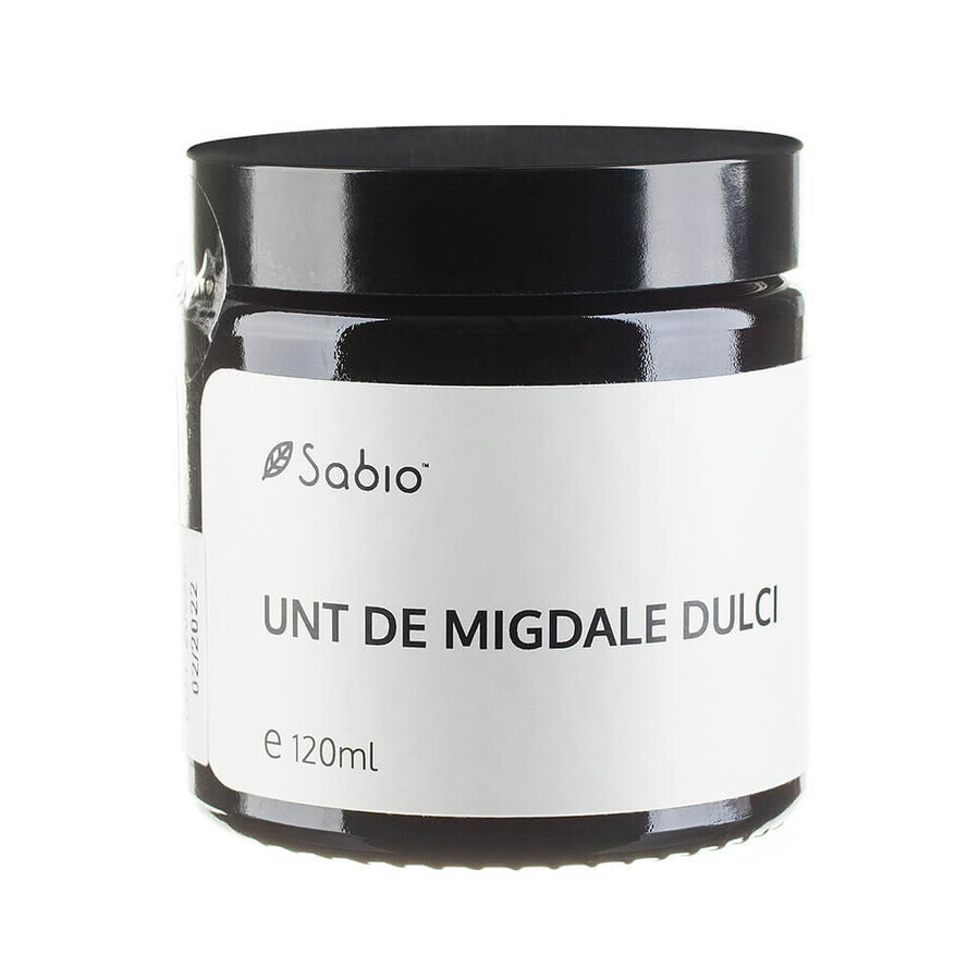 Burro di mandorle dolci, 120 ml, Sabio