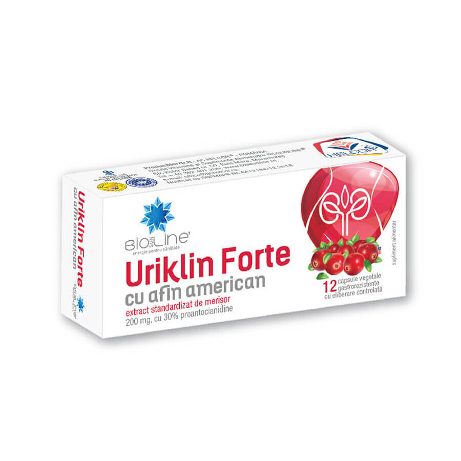 Uriklin Forte, 12 cápsulas, Helcor