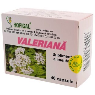 Valeriana, 40 cápsulas, Hofigal