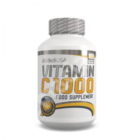 Vitamina C 1000 Bioflavonoides, 100 comprimidos, Biotech USA