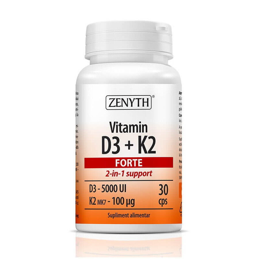 Vitamina D3 + K2 Forte, 30 cápsulas, Zenyth comentarios