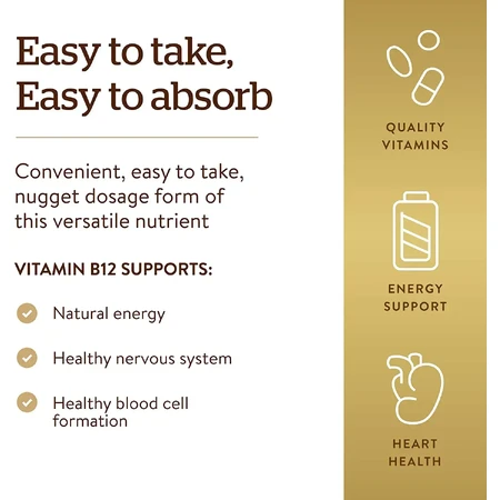 Witamina B12 1000 mcg, 100 tabletek, Solgar: ceny i cechy