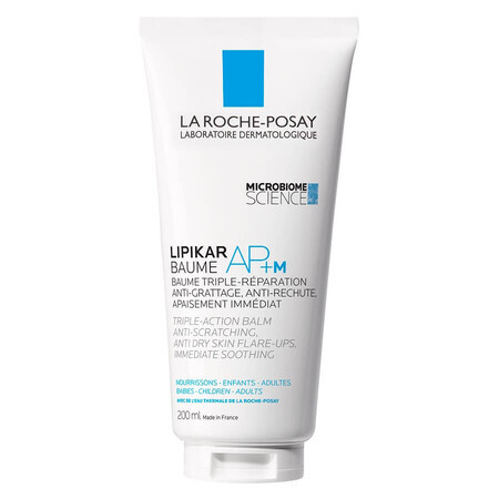 La Roche-Posay Lipikar Baume AP+M balsam cu tripla actiune impotriva puseurilor de uscaciune a pielii, 200 ml