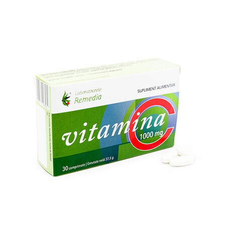 VITAMINA C 1000mg, 30 compresse, Remedia