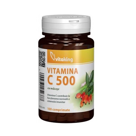 Vitamina C 500 mg con macis, 100 comprimidos, VitaKing