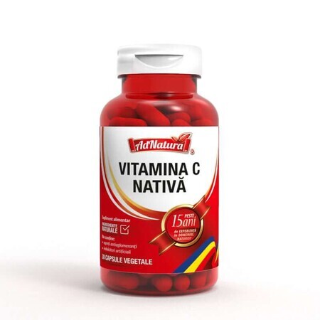 Vitamina C nativa, 30 capsule, AdNatura