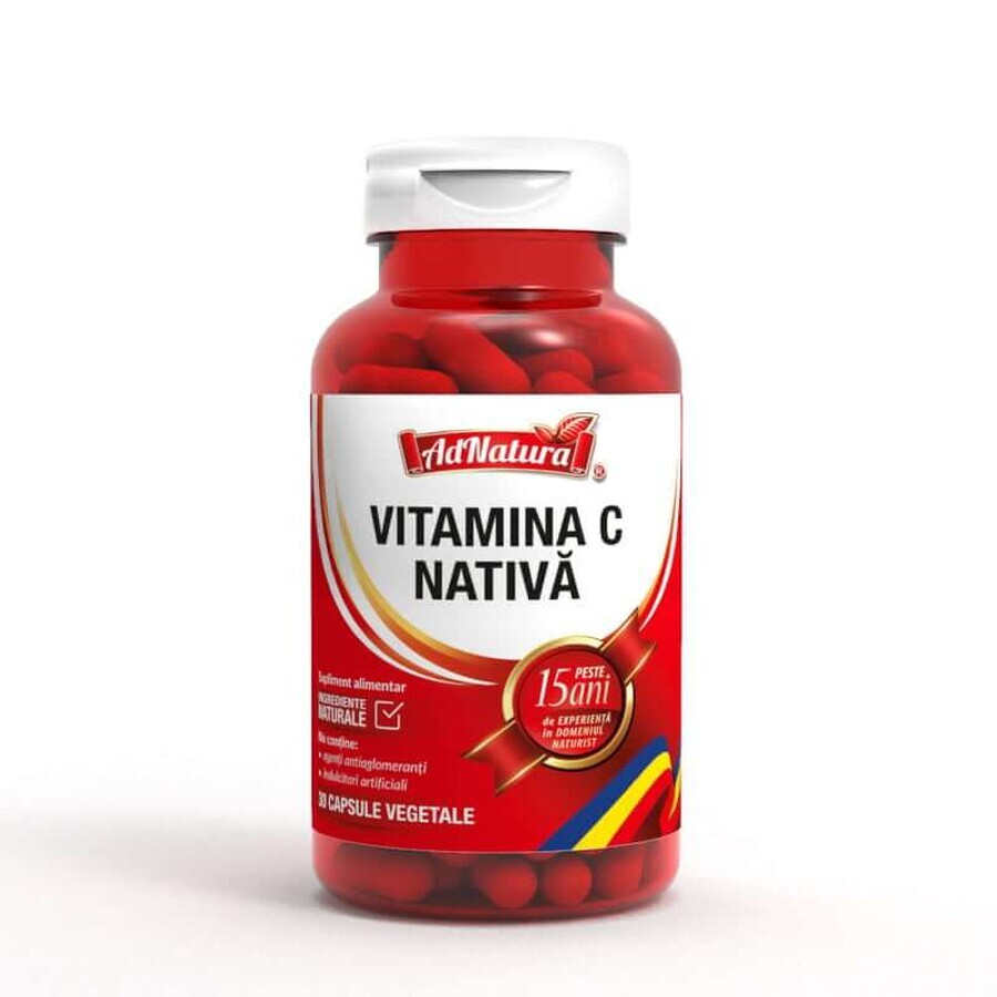 Vitamina C nativa, 30 cápsulas, AdNatura