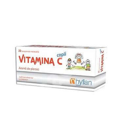 Vitamina C para niños, 20 comprimidos, Hyllan