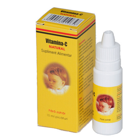 Vitamine C druppels, 15 ml, Natural Pharmaceuticals