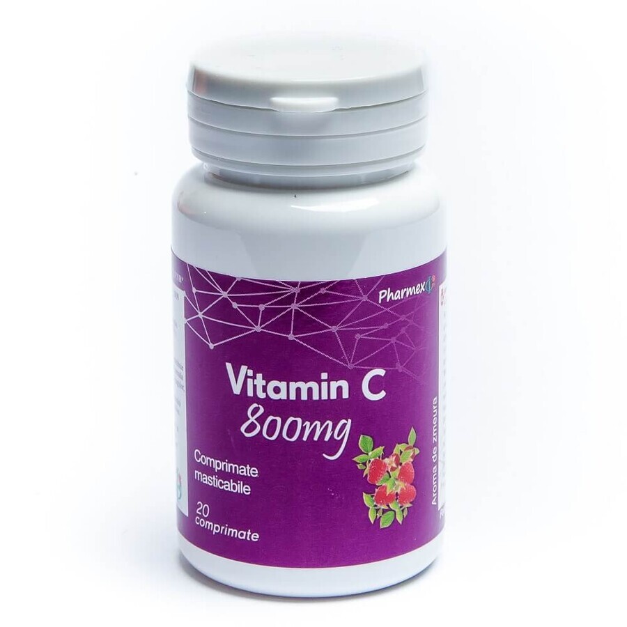 Vitamina C, 800 mg, 20 comprimidos, Pharmex