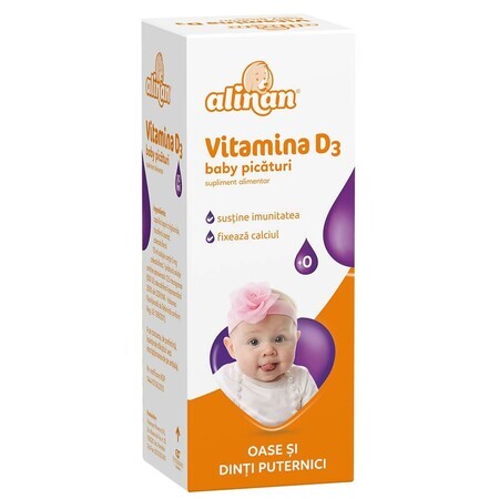 Vitamina D3 gotas Alinan, 10 ml, Fiterman