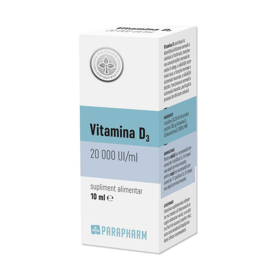 Vitamina D3, 10 ml, Parapharm