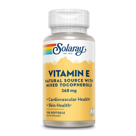 Vitamina E 400IU Solaray, 50 cápsulas, Secom