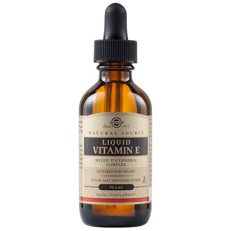 Vitamin E flüssig aus natürlichen Quellen, 59,2 ml, Solgar