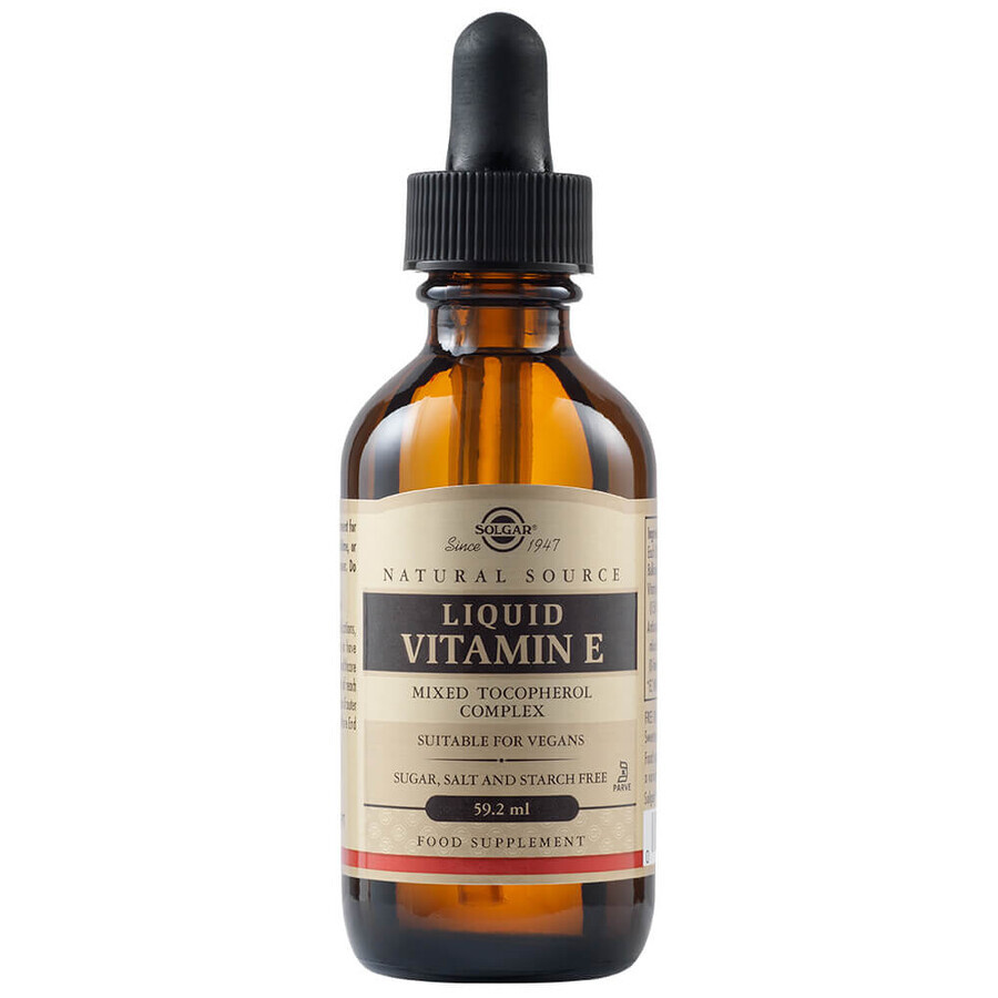 Vitamin E flüssig aus natürlichen Quellen, 59,2 ml, Solgar