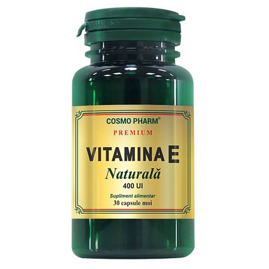 Vitamina E natural, 30 cápsulas, Cosmopharm