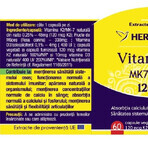 Vitamina natural K2 MK7 120mcg, 60 cápsulas, Herbagetica