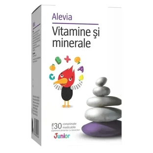 Vitamins and minerals Junior, 30 chewable tablets, Alevia