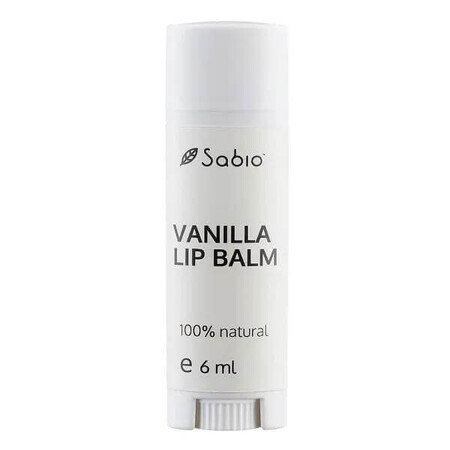 Bálsamo labial con vainilla, 6 ml, Sabio