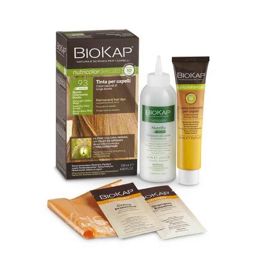 Bios Line Biokap Nutricolor Tinta Per Capelli Delicata Colore 9,3 Biondo Chiarissimo Dorato