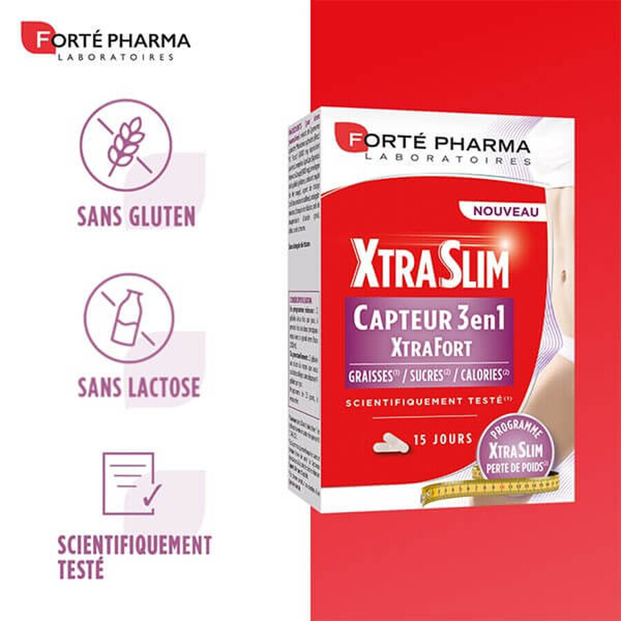 XtraSlim CAPTURA 3 en 1, 60 cápsulas, Forte Pharma