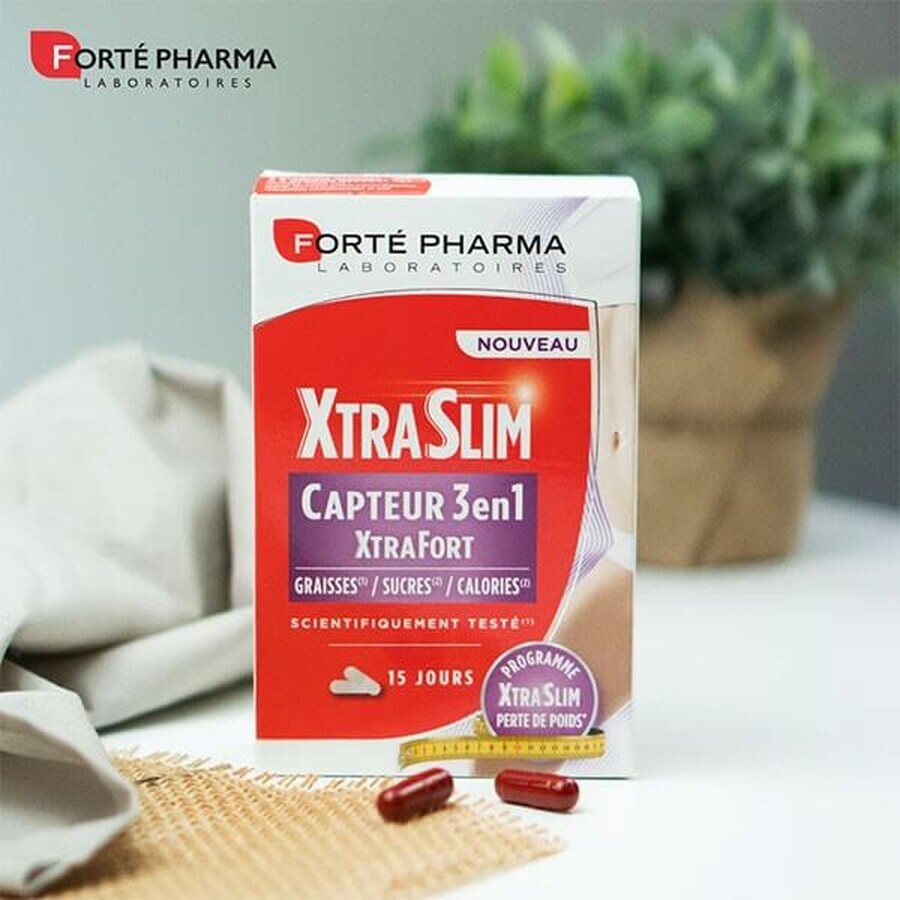 XtraSlim CAPTURA 3 en 1, 60 cápsulas, Forte Pharma