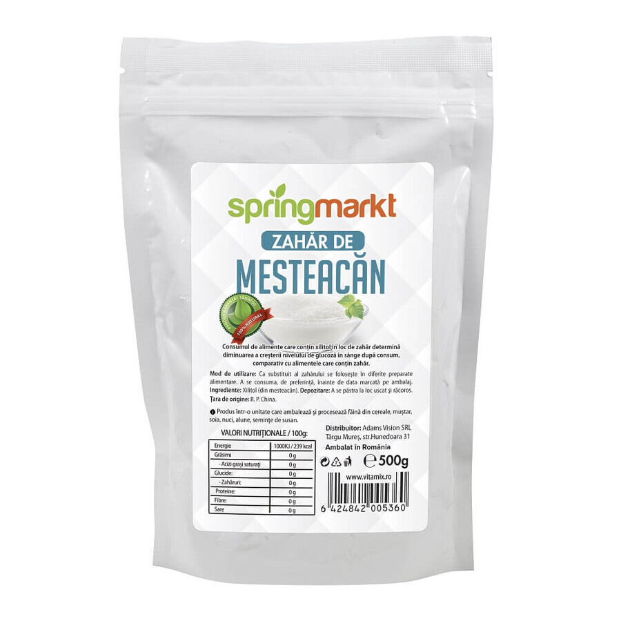 Zucchero di betulla, 500 g, Spring Markt