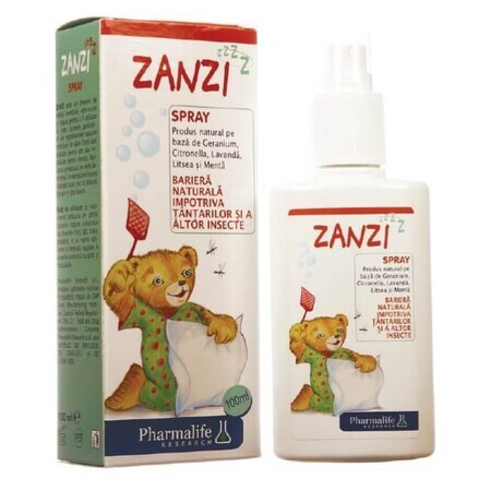 Zanzi muggen- en insectenspray, 100 ml, Pharmalife