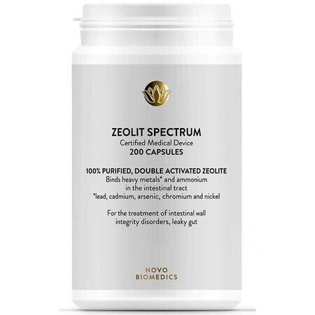 Zeolit Spectrum, 200 capsule, Novo Biomedics