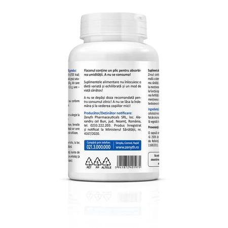 Zinc 25: sulfato de zinc 25 mg/cápsula, 90 cápsulas, Zenyth