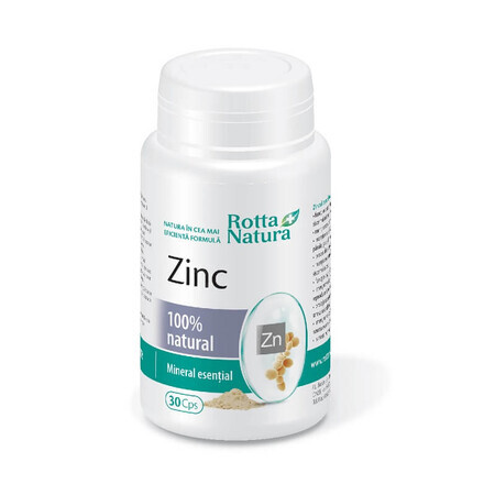 Zinc Natural, 30 cápsulas, Rotta Natura