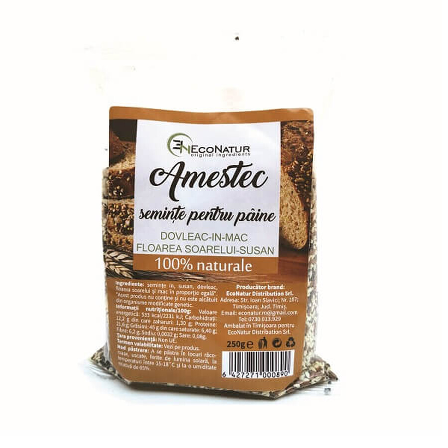 Mezcla de semillas de pan, 250 g, EcoNatur