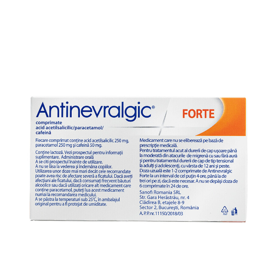 Antinevralgic Forte, 20 comprimidos, Sanofi