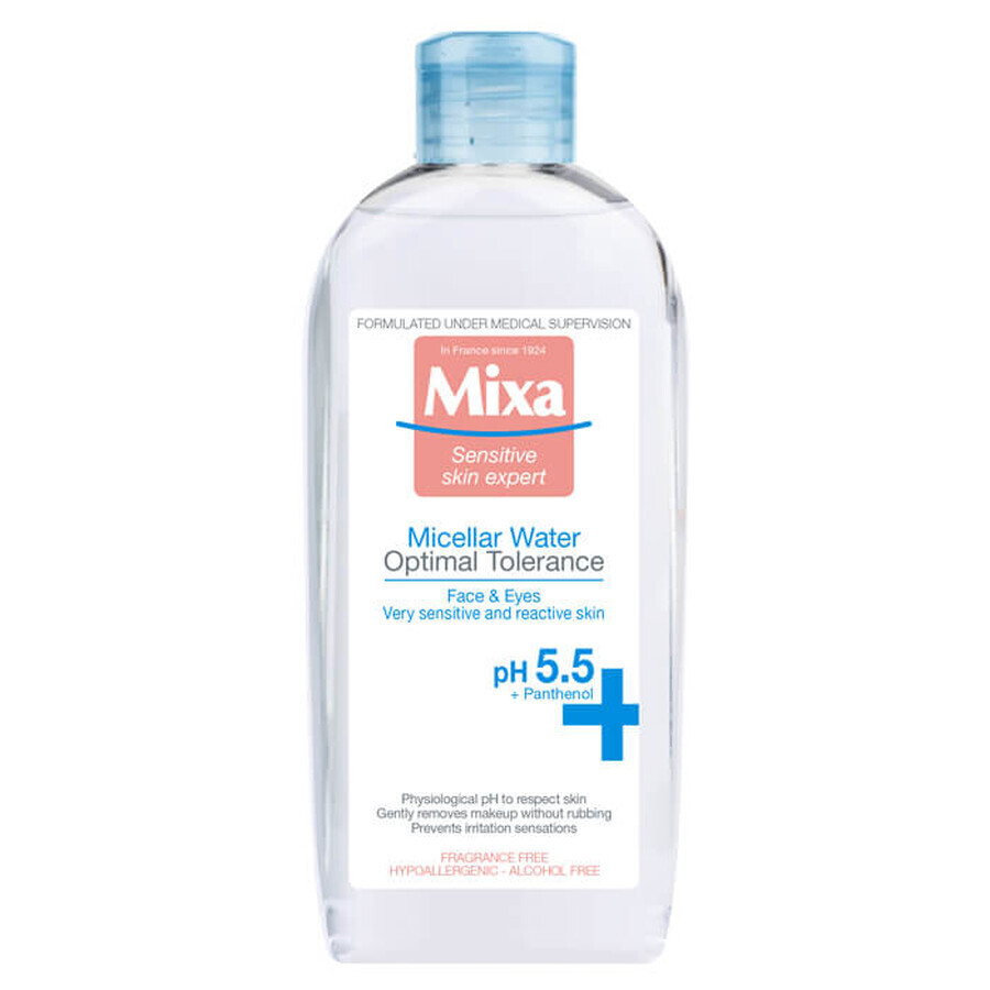 Apa micelara pentru ten sensibil si reactiv Optimal Tolerance, 400 ml, Mixa