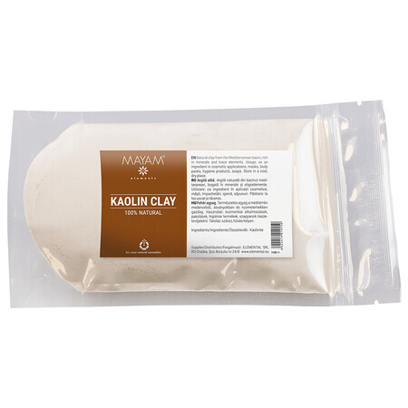 Arcilla blanca fina natural Caolín M-1122, 100 gr, Mayam