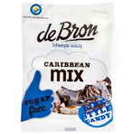 Caramelos blandos sin azúcar y gluten con sabor a café o caramelo Caribbean Mix, 90 g, Debron