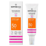 Crema antiarrugas con protección solar SPF 50 Protección Facial, 50 ml, Sophieskin