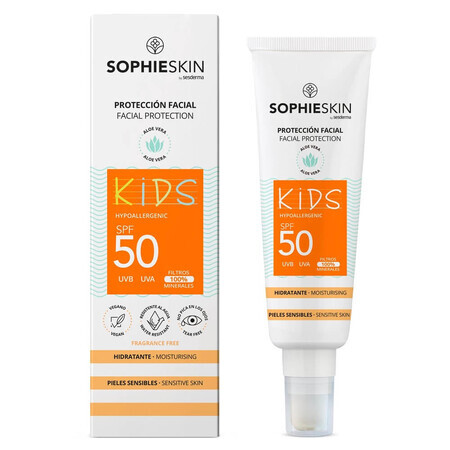 Zonnebrandcrème SPF50 voor kinderen Gezichtsbescherming, 50 ml, Sophieskin