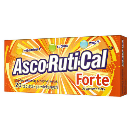 AscoRutiCal Forte, 20 film-coated tablets