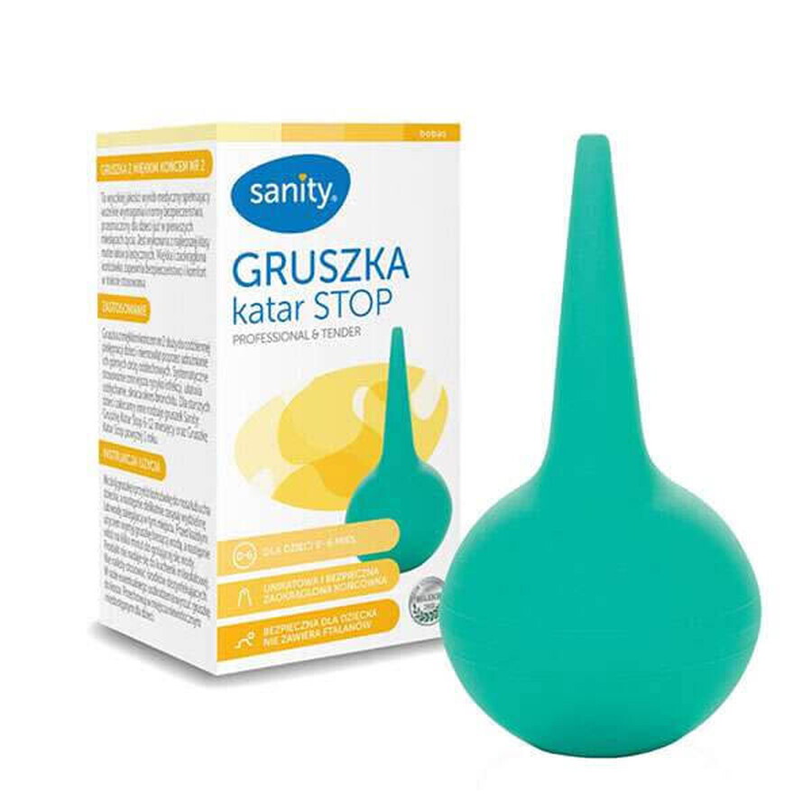 Sanity Catarrh Stop, perla para niños de 0 a 6 meses, nº 2, con punta blanda