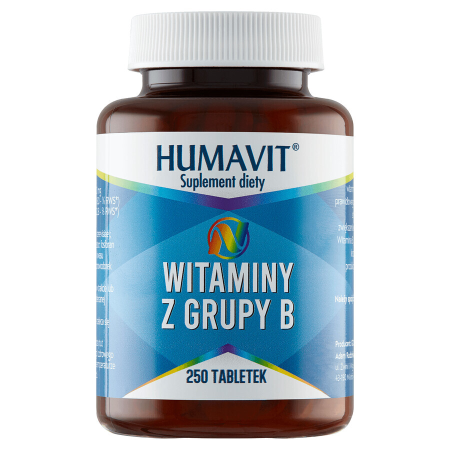 Humavit B vitamins, 250 tablets